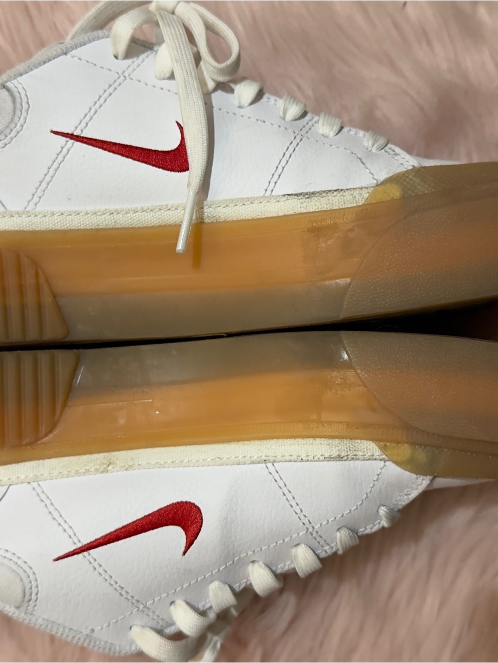Nike Court Legacy Lift 'White Gum University Red’